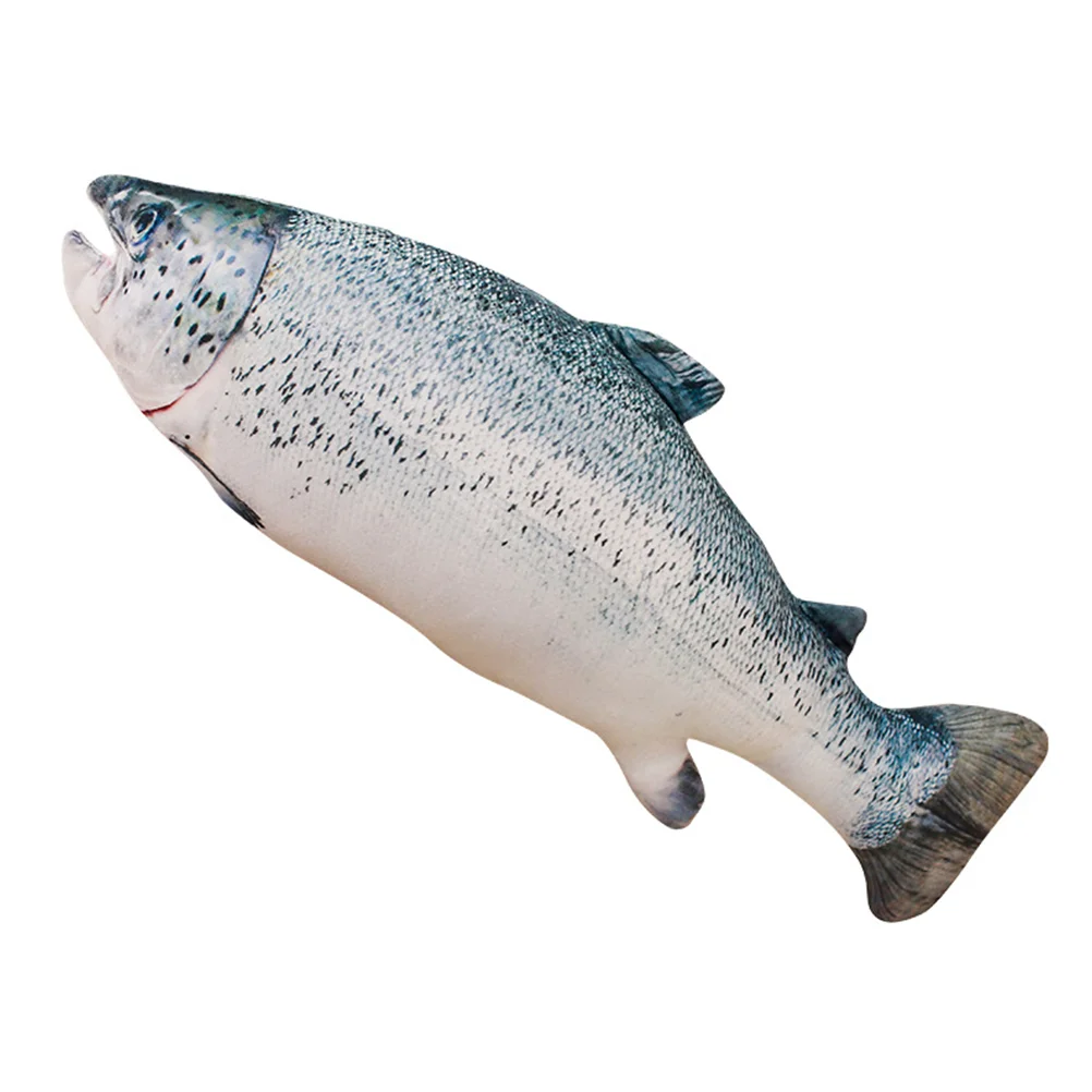 

1Pc Lifelike Bass Pillow Stuffed Ocean Animal Photo Prop Comfy Sofa Pillow