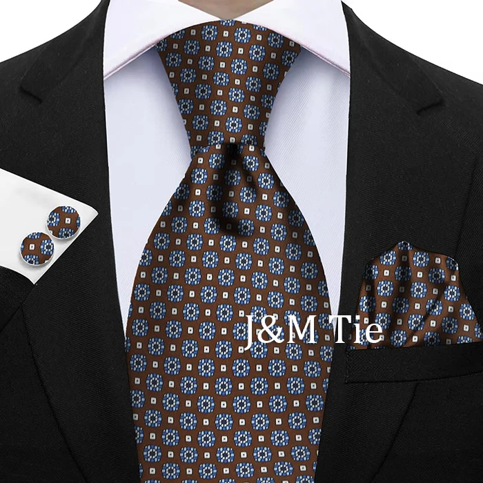 Krawatte für Männer, Einstecktuch-Set, blau, weinrot, weiche Seide, Hochzeitsgeschenk, Krawatte, Anzug, Accessoires, passend für Gruppe, Urlaub, Party, Geschenk – Detail 19