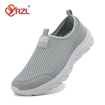 YRZL Men's Sneakers Lightweight Breathable Air Mesh Casual Running Shoes Non Slip Comfortable Slip on Sneakers for Men 1