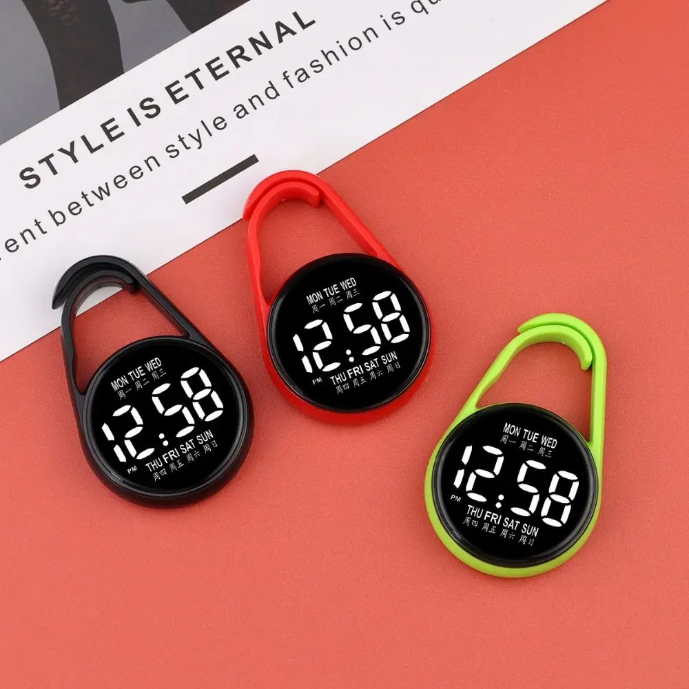 LED Elektronische Hängeuhr Tragbare Wasserdichte Taschenuhr Taschenformat Digitale Anzeige Leuchtende Taschenuhr – Detail 3