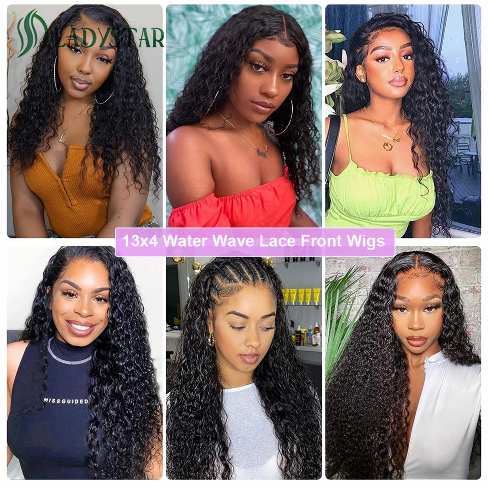30 Inch Kinky Curly Human Hair Lace Wig 13x4 HD Lace Frontal Wig Jerry Curl Human Hair Wigs 4x4 180 Density for Women