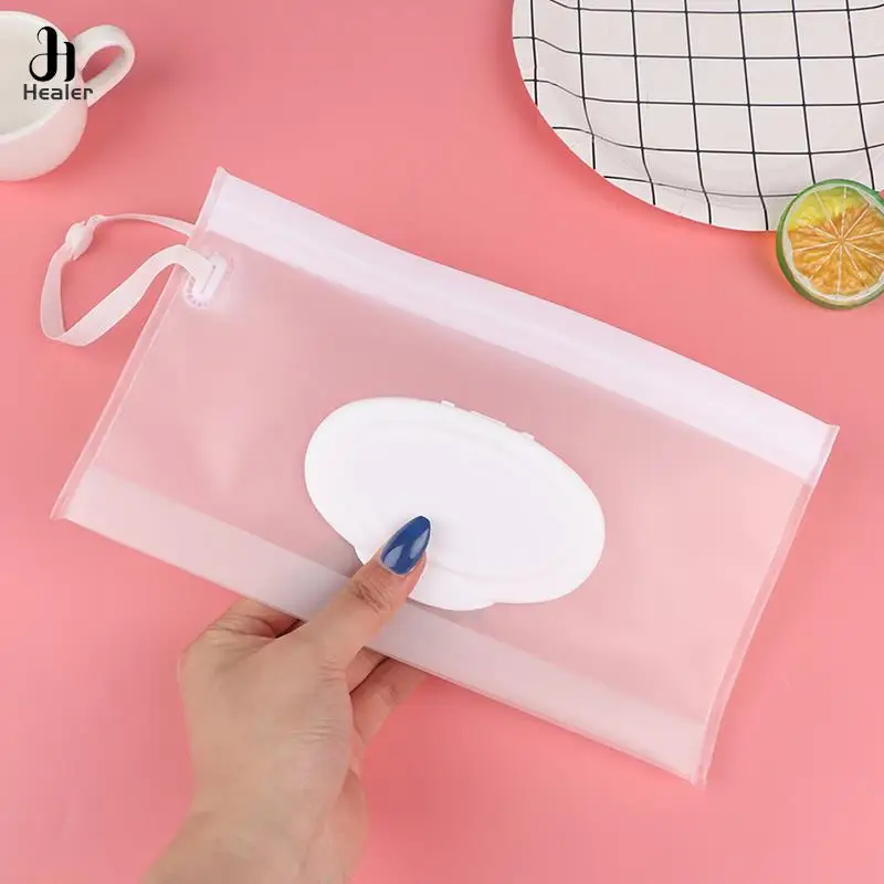 Portable Cartoon Baby Wet Wipes Clutch Pouch and Dispenser