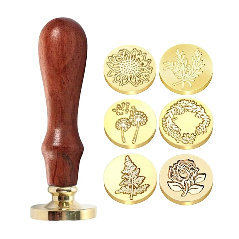 

Flower Sealing Stamp for Wedding Invitation, Flower Stamp Head