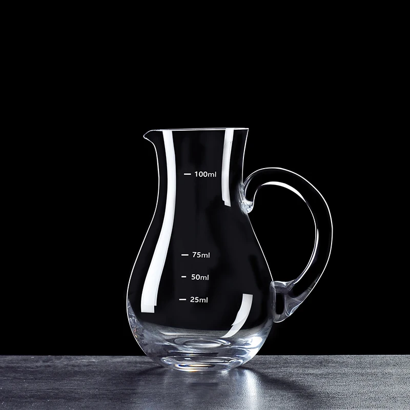 100ml Baijiu Dispenser Foreign Wine Red Wine Decanter Household Restaurant Small Glass Jug with Scale Transparent Pot Hotel KTV