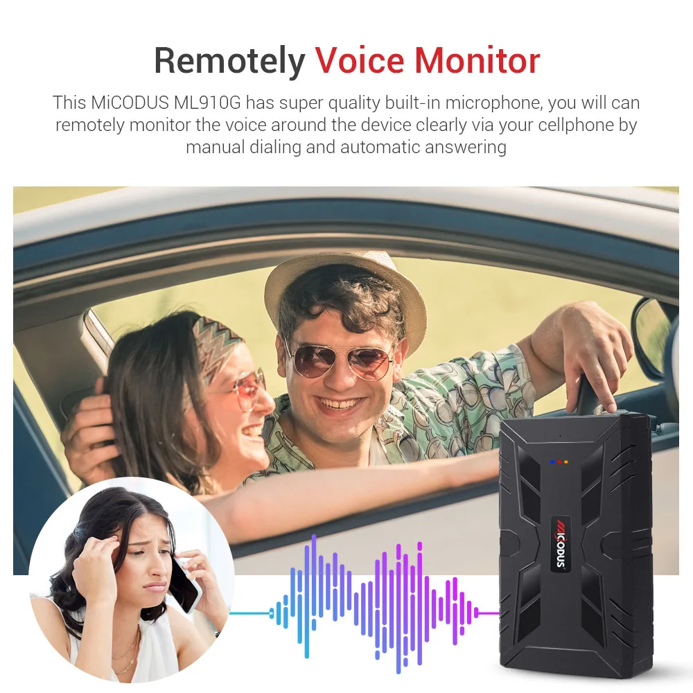 Autopmall 4G Car GPS Tracker ML910G Magnetic 10000mAh Long Battery Life Global Tracking Waterproof Muitiple Alarms Free APP