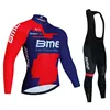 Bmcing-Pro Team Cycling Jersey Set, MTB Uniform, Bicycle Clothing, Quick Dry Bike Clothes, Long Cycling Wear, 19D Bib Set, Autum 6
