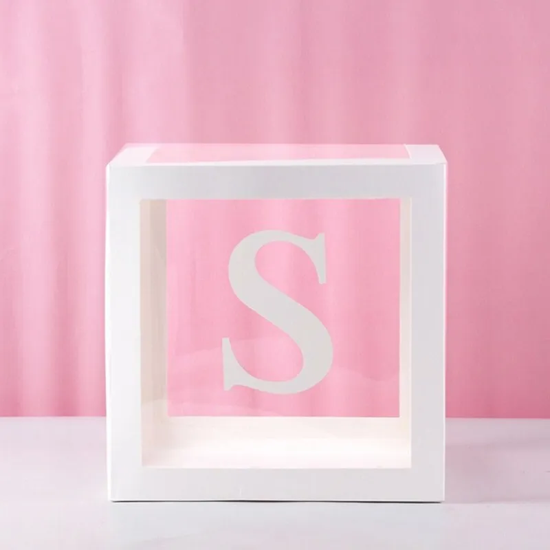 Clear Balloon Box for Baby Shower, Birthday, or Wedding Party Decorations