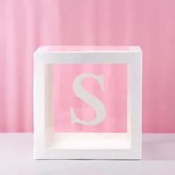Clear Balloon Box for Baby Shower, Birthday, or Wedding Party Decorations (S)