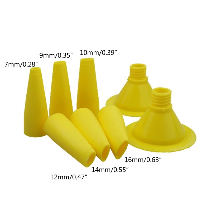 Reusable Caulk Nozzle Applicator Caulking Extender Caulk Nozzle Tip Tool 6