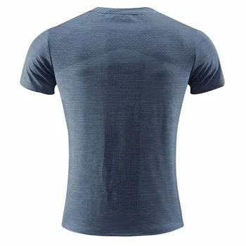 Multicolor Quick Dry Short Sleeve Sport T Shirt Gym Jerseys Fitness Shirt Trainer Running T-Shirt Men's Breathable Sportswear 6