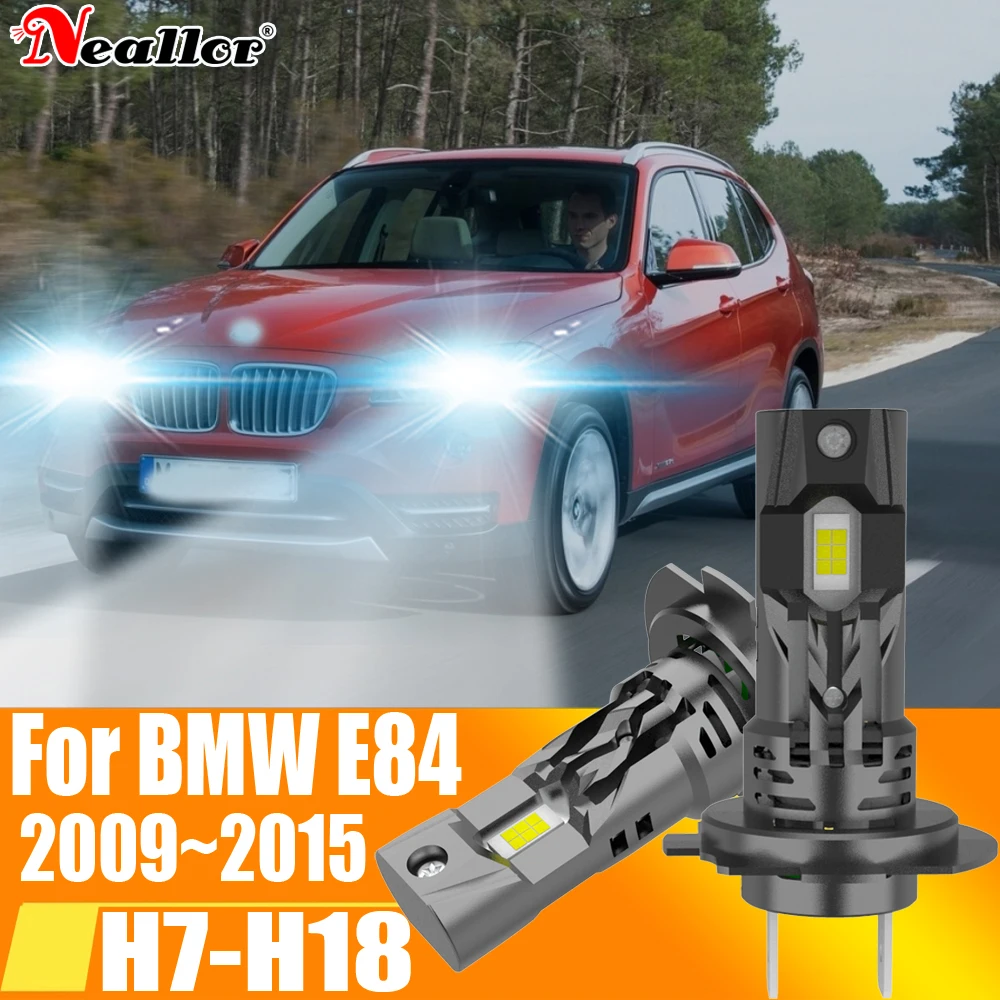 

2 шт., Автомобильные светодиодные лампы H7 Canbus H18 6000K 12 В 55 Вт для BMW E84 X1 2009 ~ 2015