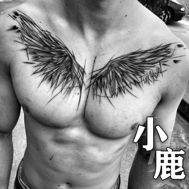 Man with demon tattoos on chest, Stock Photo, Picture And Rights Managed  Image. Pic. GSU-MK03198 | agefotostock