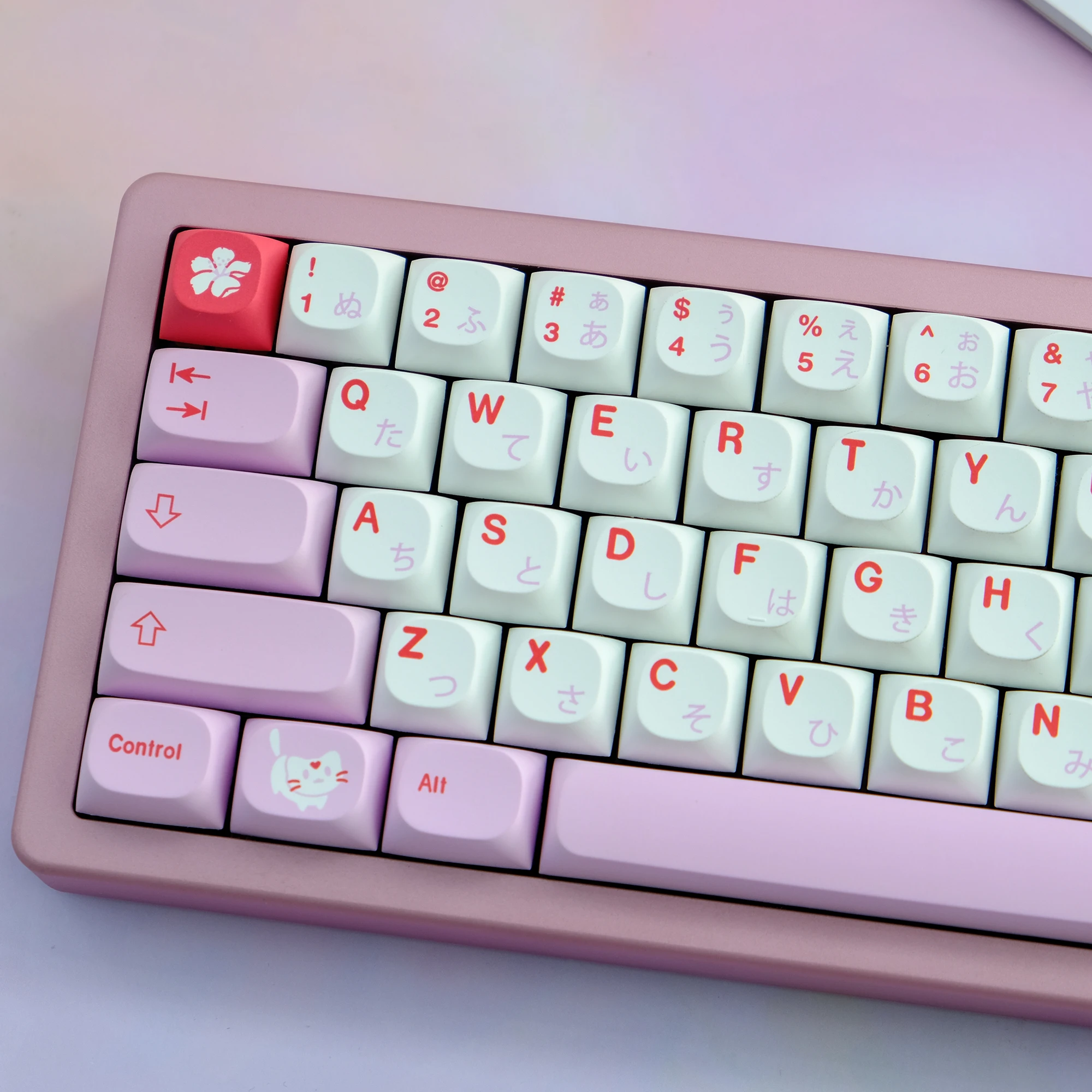 

Колпачки для клавиш MA 141, колпачки для клавиш GMK Hazakura PBT, сублимационная механическая клавиатура, колпачок для клавиш, профиль MA для переключателя MX