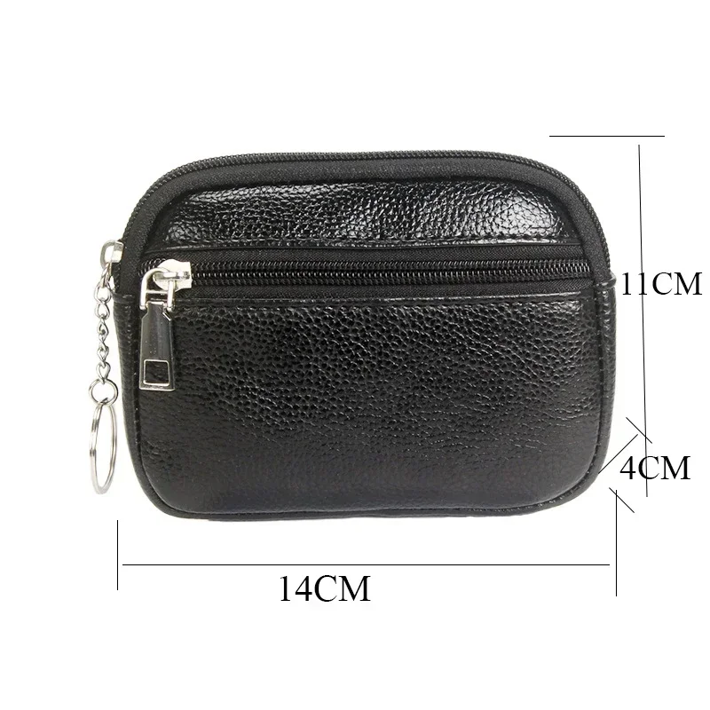 Women Mini Wallet PU Leather Female Purse Card Holder Coin Purse Short Wallets Small Purse Zipper Keychain Clutch Bag Wallet 6