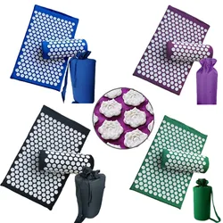 lotus acupuncture mat Yoga Massage patchwork mat Relieve Stress Back Body meditation acupressure mat meditation pillow