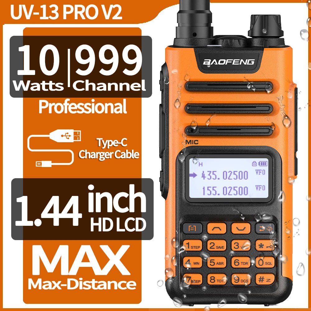 2022 Baofeng Uv-13 Pro Max Power 999 Ch Walkie Talkie Station With Usb  Charger Comunicador Transceiver Upgrade Uv-5r Bf-9r - Walkie Talkie -  AliExpress