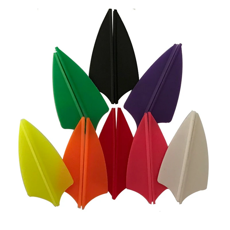 Bow Hunting Arrow Vanes Recurve Bow Crossbow Plastic Vane Archery
