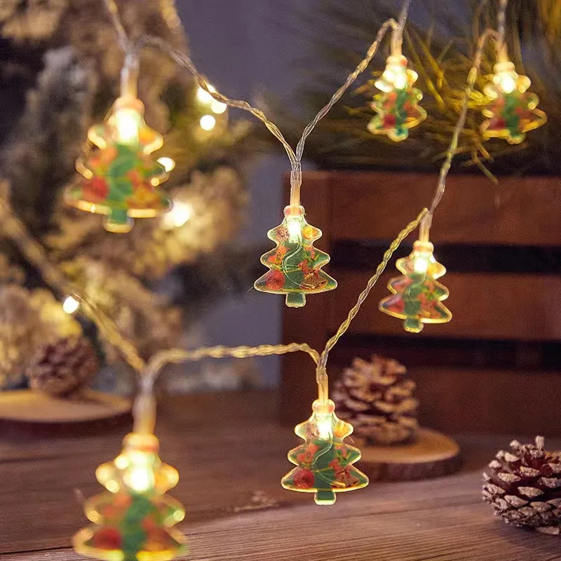 Festive LED Fairy Light Garland - Christmas Tree Ornament & Home Decoration