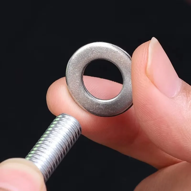 Stainless steel washers Stainless Steel Washer Metal Screw Flat Washers Rings Plain Gaskets Fasteners for Screws Bolts Assortment Kit M2-M12 684/180PCS