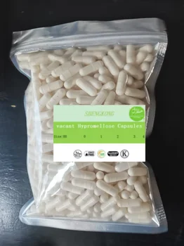 1000 pezzi 5000 pezzi taglia 00 #   0 #   1 #   2 # 3 # 4 #   Capsula vuota vegetariana Vega capsule vegane vegetali bianche Pillola vitaminica per assistenza sanitaria