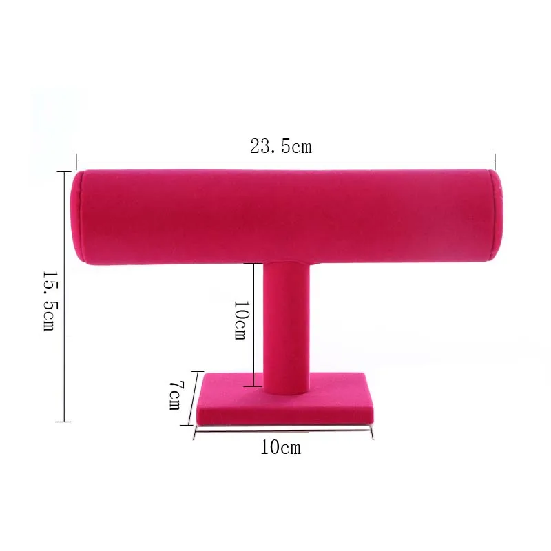 Black Velvet Bracelet Chain Watch T-Bar Rack Jewelry Hard Display Stand Holder Jewelry Organizer Hard Display Stand jewelry display stand,display stand,jewelry display rack,jewelry organizer