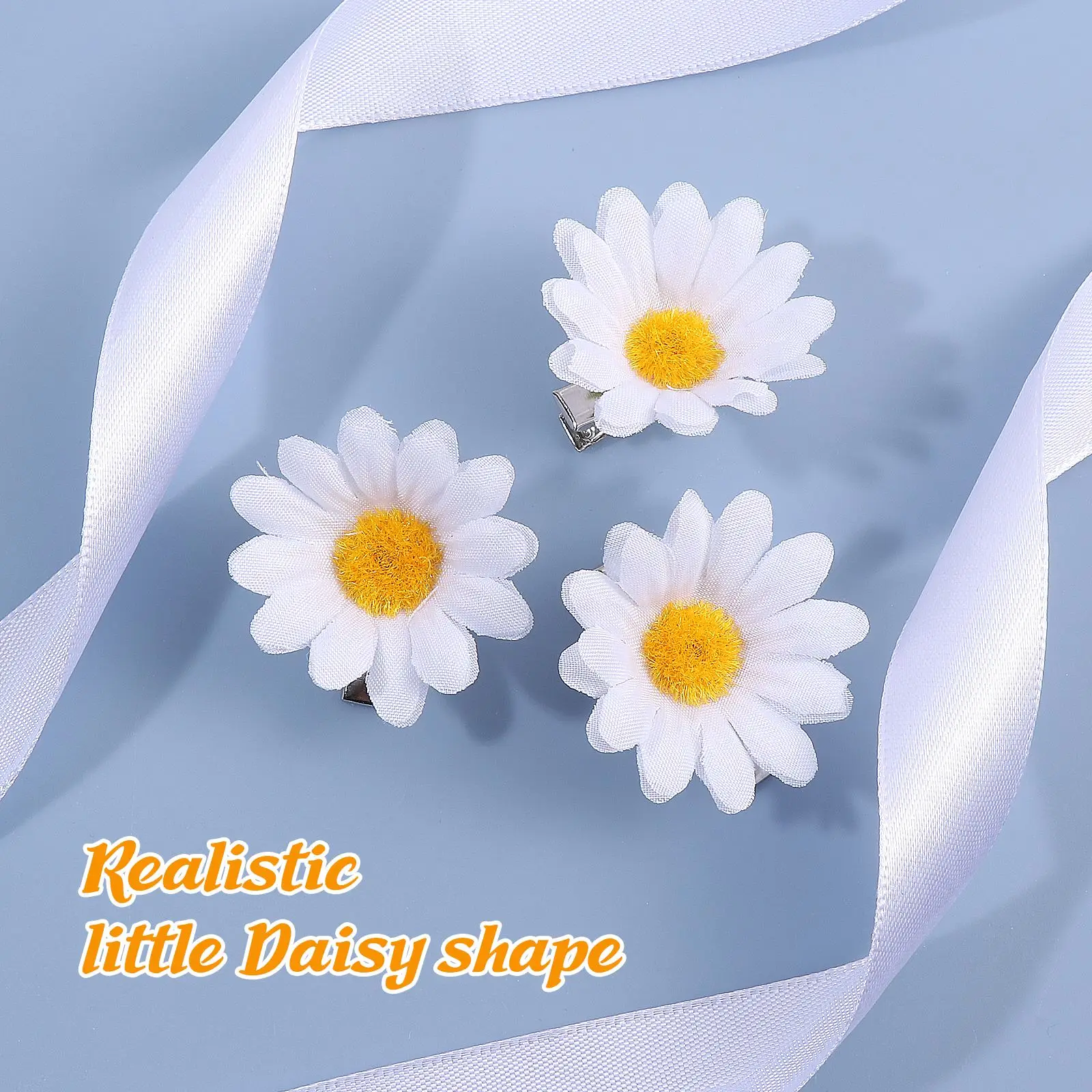10pcs Daisy Hair Clips Sunflower Fresh Hair Barrettes Clips for Ladies Girls Wedding Party Decoration Styling Accessories hair clips hair accessories
