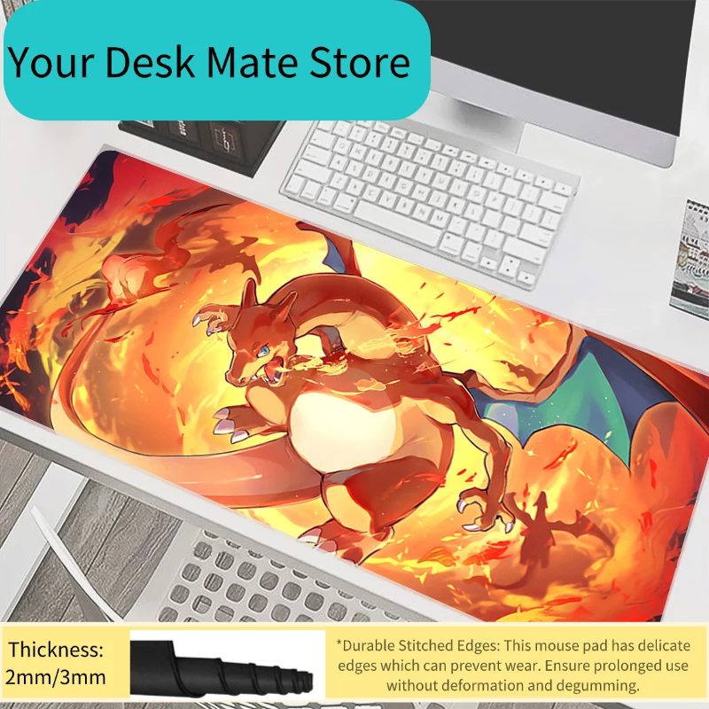 Mouse Pad Pokemon Charizard XXL Anime Gaming Accessories Varmilo ...