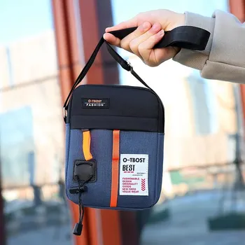 남성용 방수 숄더백, 다기능 크로스바디 백, 야외 캐주얼 가방, 2024 신제품 상품 이미지