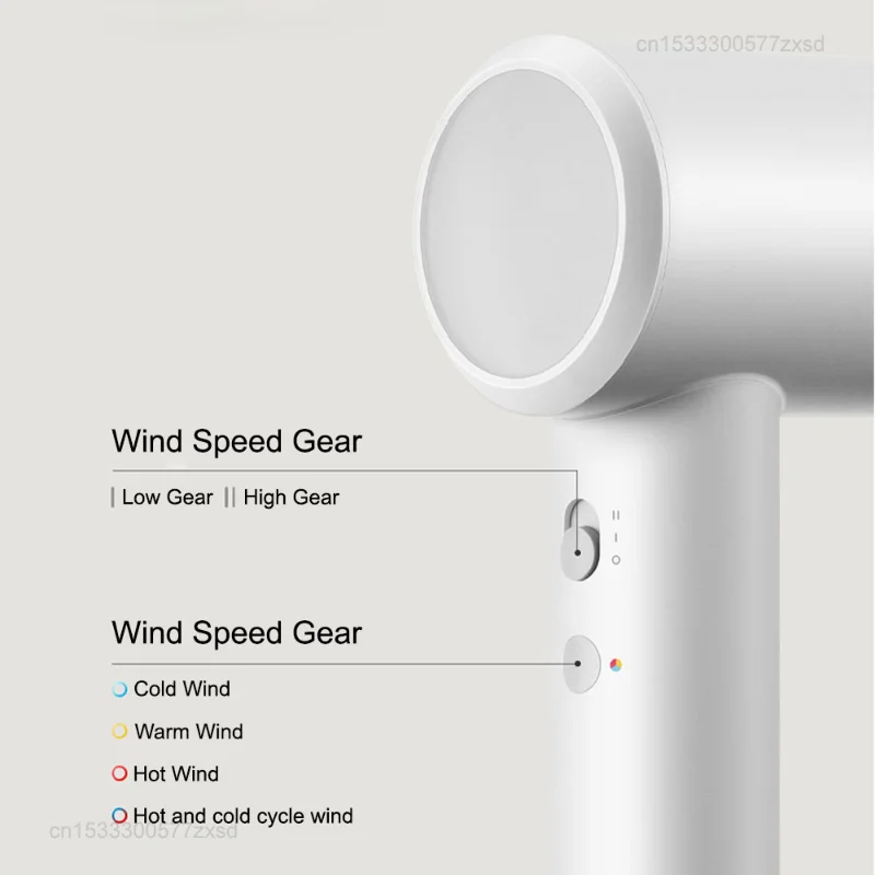 XIAOMI MIJIA H501 SE Hair Dryer High Speed 62m/s Wind Speed Negative Ion Hair Care 110,000 Rpm Powerful Dryers Household