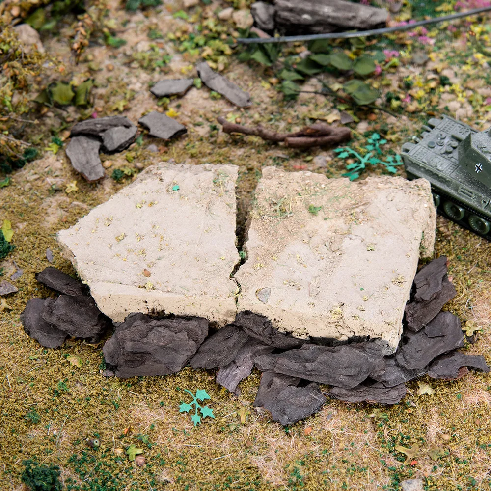 DIY Simulation Stone Bark Model Assembly Diorama Making Mountain Rock Platform Material World Sand Table Building Scene Layout 4