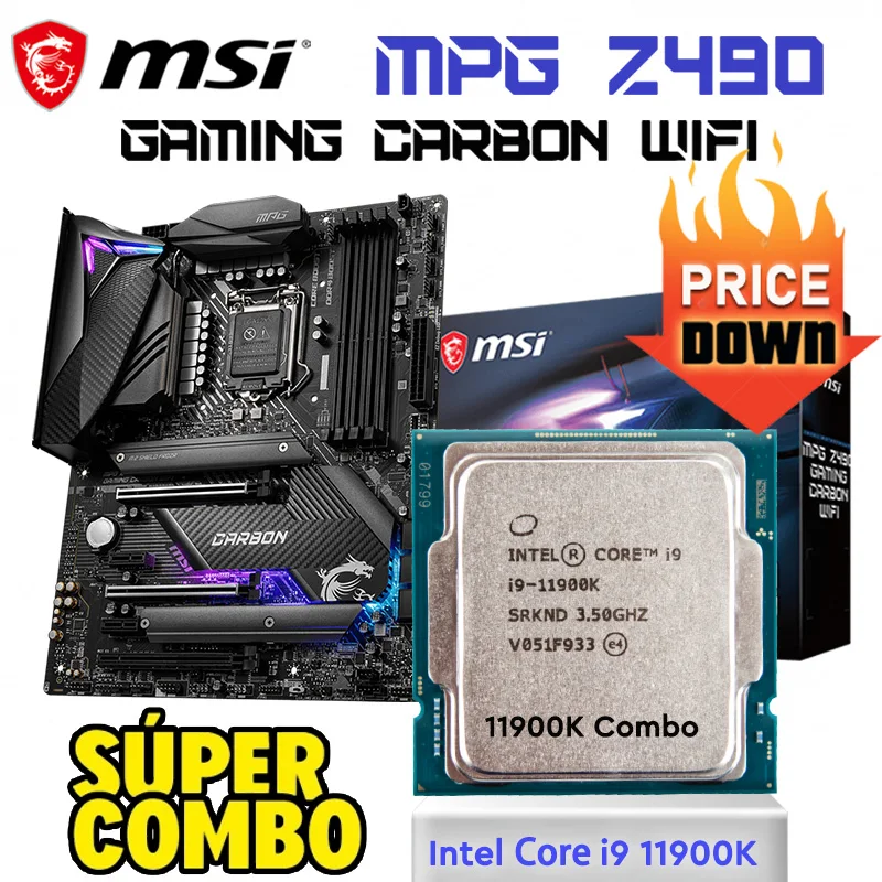 Intel-Core-i9-11900K-CPU-Combo-i9-MSI-Z490-Motherboard-With-i9-11900K ...