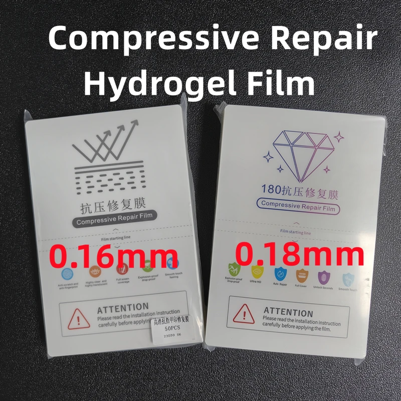 50pcs Matte EPU Repair Hydrogel Film For All Mobile Phone LCD Screen Protector Universal HD Hydrogel Film For Cutting Machine