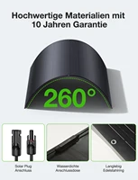 Panneau solaire flexible 480W, charge de batterie 24V, cellule solaire mono, étanche IP67, pour balcons, camping-cars, sacs à dos, tentes 4