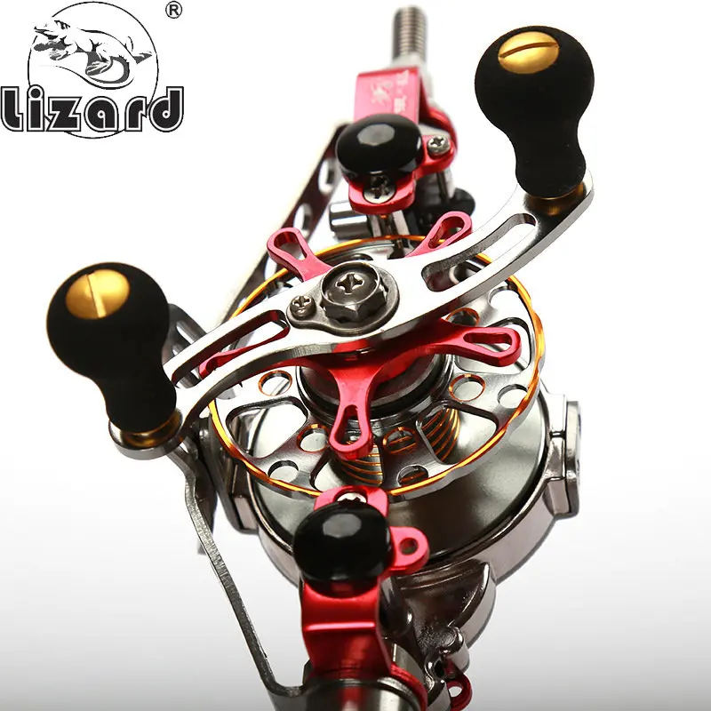 Lizard All-metal Centerline Reel with Automatic Line 2.5:1 for Rod Conversion with Internal Alignment Centerline Rod and Reel