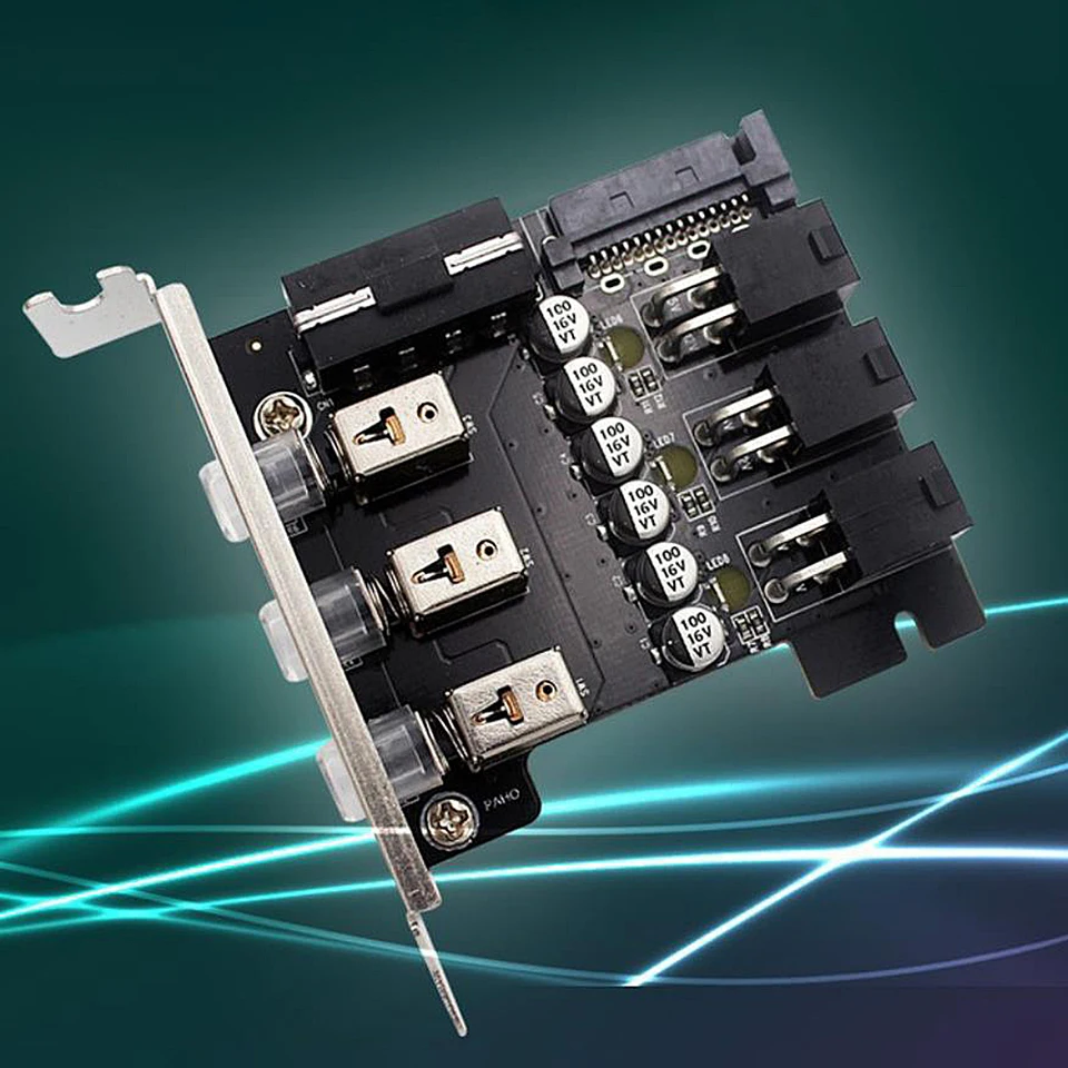 SATA Power Control Switch with LED Indicator