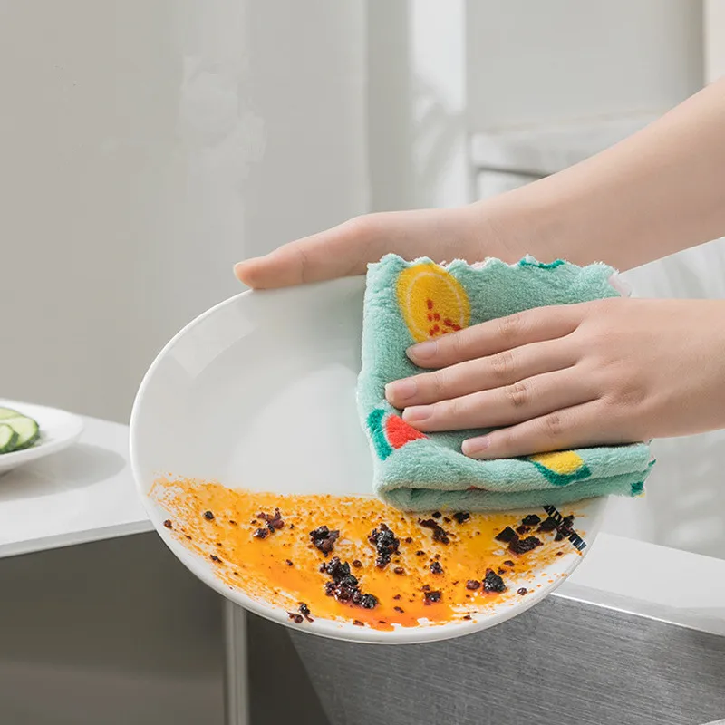 Kitchen Cleaning Cloth Dishcloth Towel 1/3/5PCS