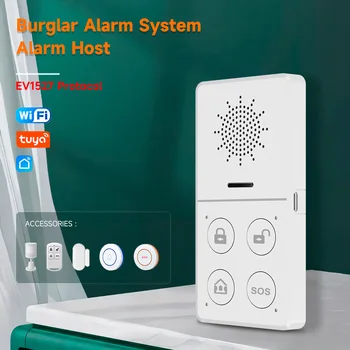 Tuya Wifi Smart Alarm System 433M Burglar Security Alarm Host Smart Life App Control Wireless Home Alarm Kits Safety Protection 1