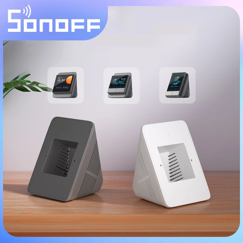 Sonoff Smart Panel Staffa Per Nspanel Pro & Nspanel Eu & Nspanel Us Desk Enclosure Stand Supporto Per Controller Desktop Grigio/Bianco