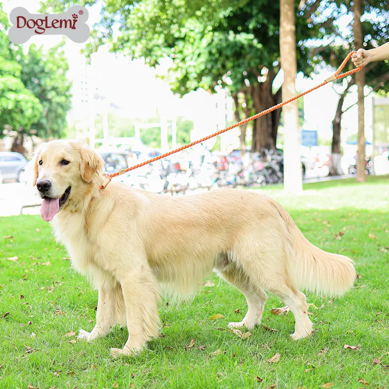 

Multi Colored Cotton Rope Collar Comfortable Training Dog Leash Pet Training Explosion-proof Punching Round Rope P Chain P Rope