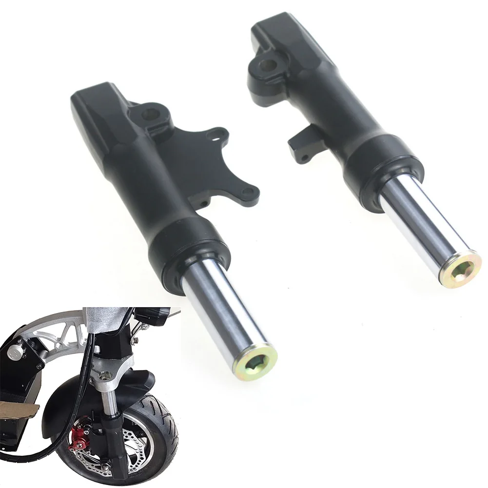 

Electric Scooter Shock Absorber 1pair 232*25.3mm Black Front Wheel Retrofit High Strength Hydraulic Stainless Steel
