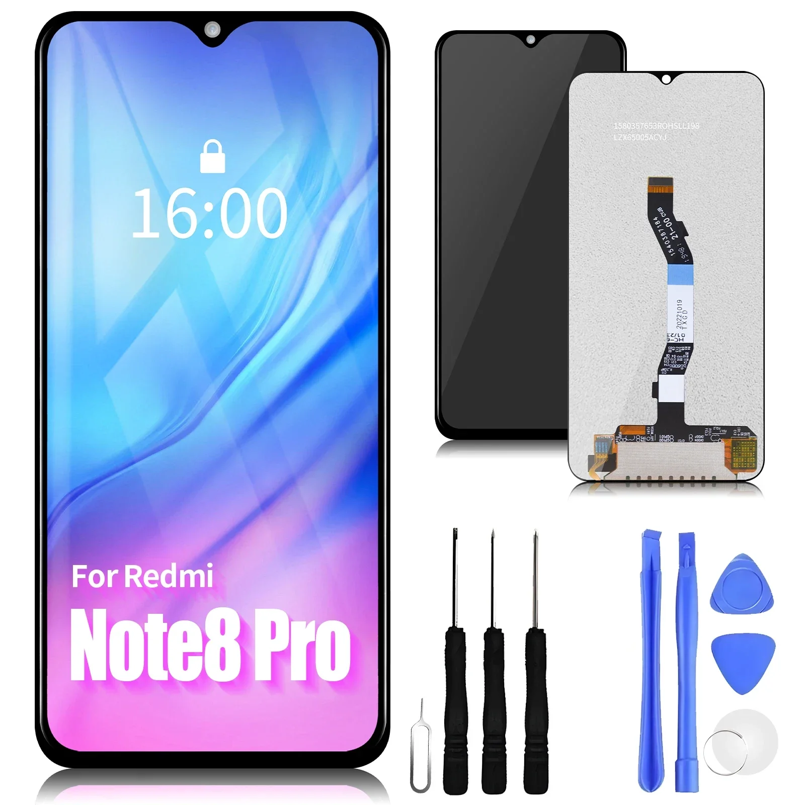 

6.53" for Xiaomi Redmi Note 8 Pro M1906G7I M1906G7G Lcd Display Touch Screen for Redmi Note8Pro Replacement