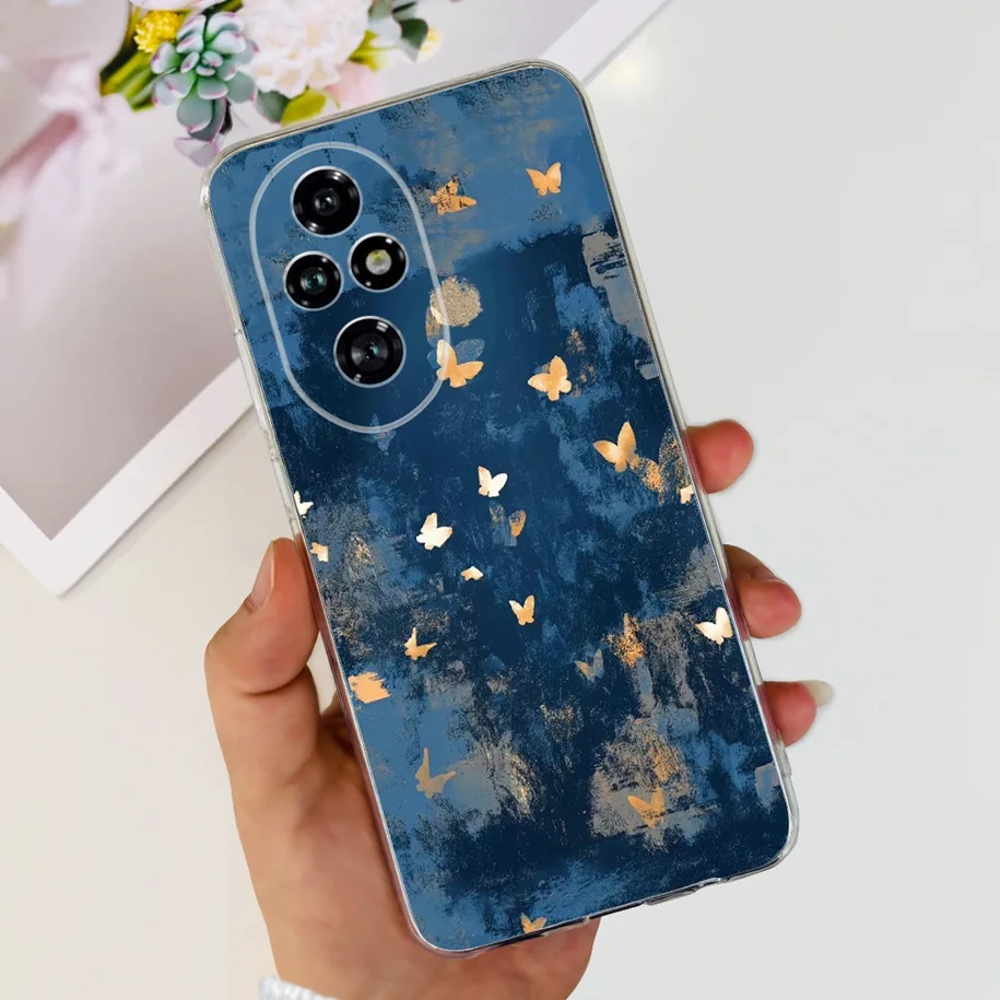 Clear Tulip Flower Soft Silicone Phone Case - Fashionable Protective Cover