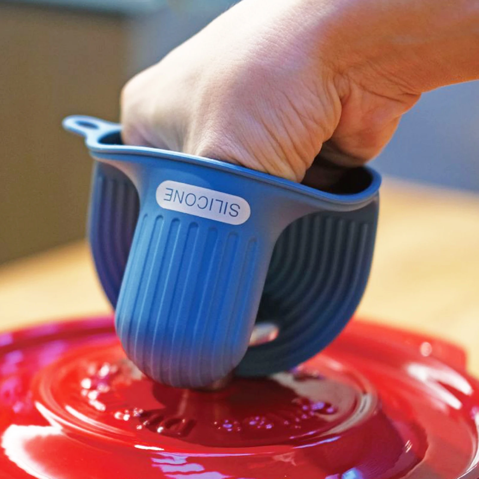 SiliconeMiniOvenMittSecureGripKitchenMittsHeatProtection