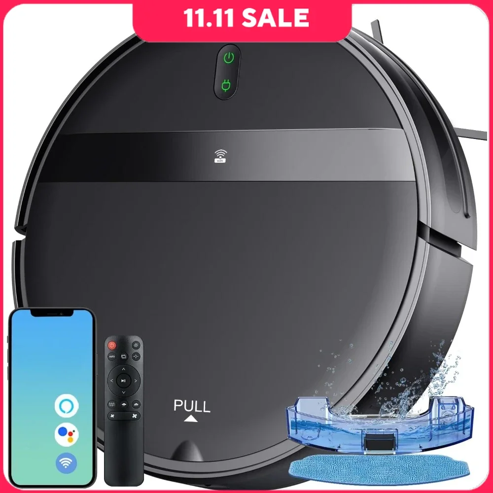 Commercial Washing Robots With App/Voice Control, 2 In 1 Robot Vacuum Mop Combo For Home, Washing Robots