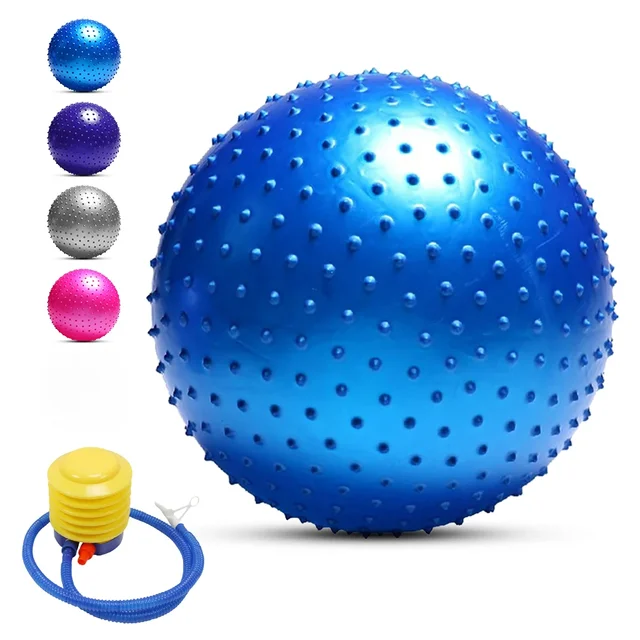 55CM  65CM  75CM Pvc Yoga Massage Ball Thickened Explosion-proof Big Dragon Ball Particles Massage Yoga Balance Ball