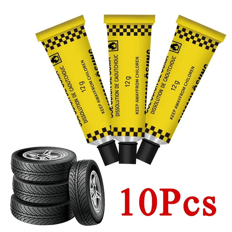 

12g Tire Strong Repairing Glue Portable Motorcycle Bicycle Scooter Inner Tube Puncture Repair Glue Auto Tire Repairing Tool