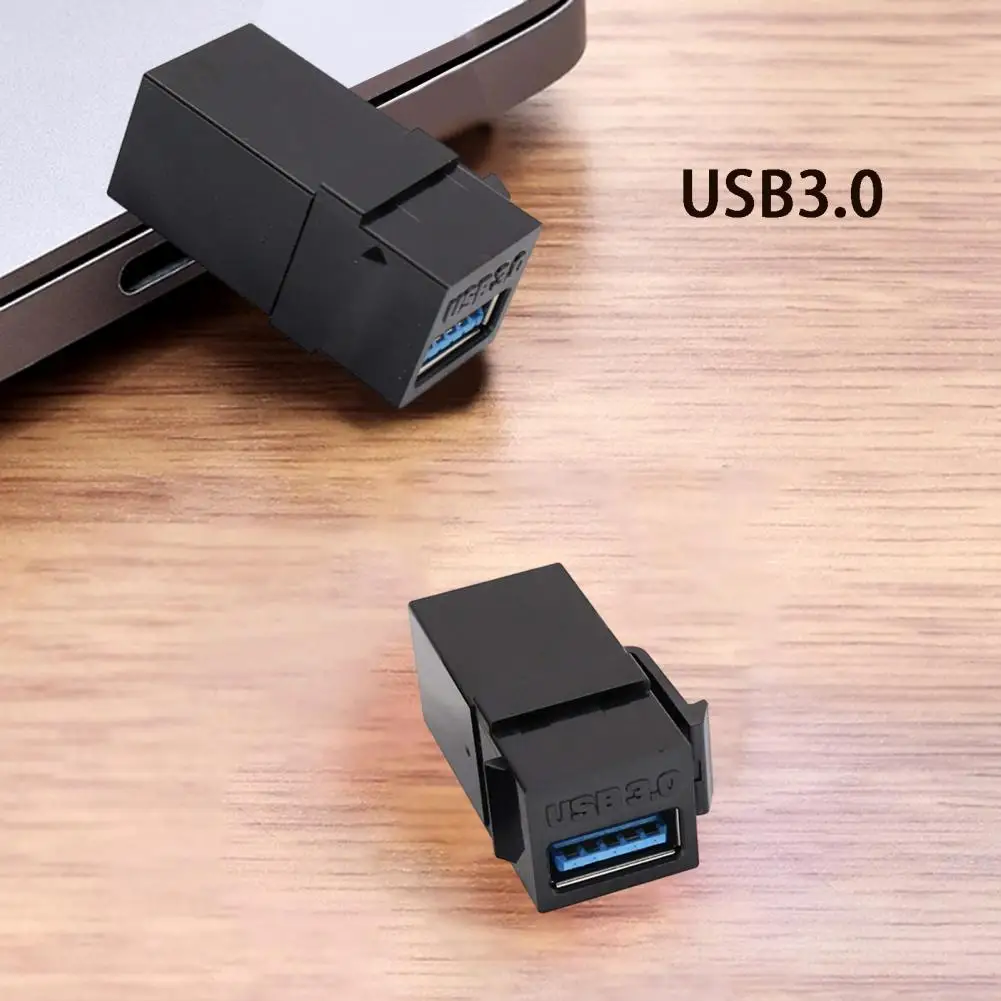 

Вращающийся разъем «гнездо-гнездо» легко расширяется порты USB3.0 Легкая установка Широкий Адаптер настенные пластины