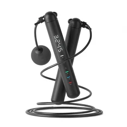 Smart Jump Rope with APP Data Analysis - Workout Counter for Home Gym and Crossfit Fitness (Black)