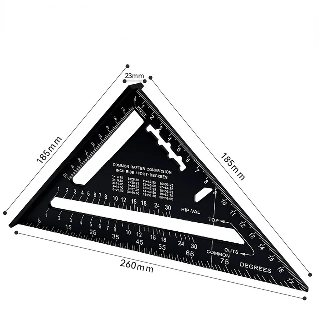 7-Inch Triangle Ruler for Woodworking 4
