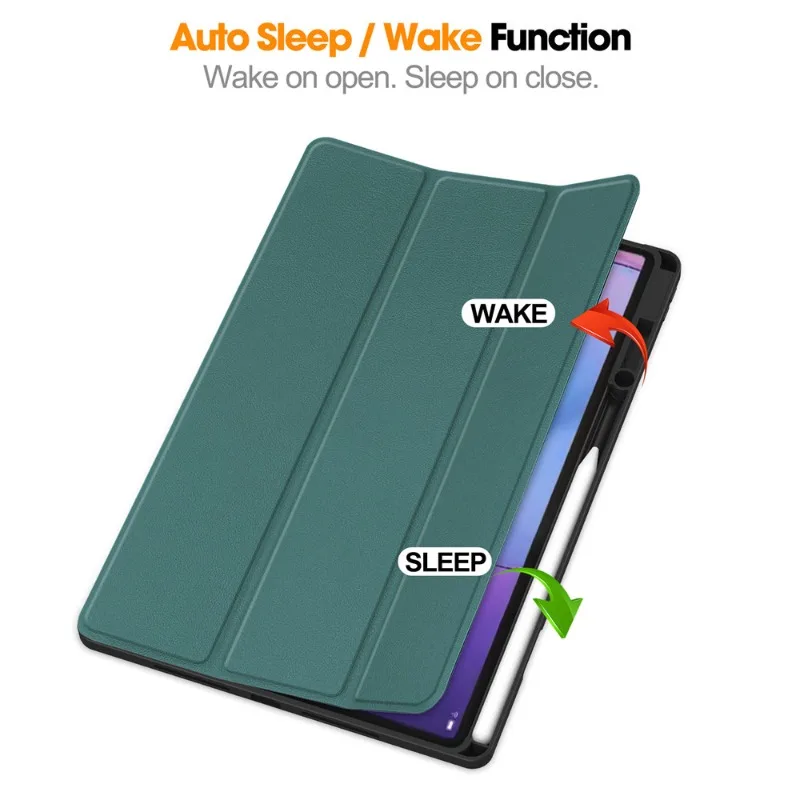 Magnetic Trifold Stand Case with Pen Slot